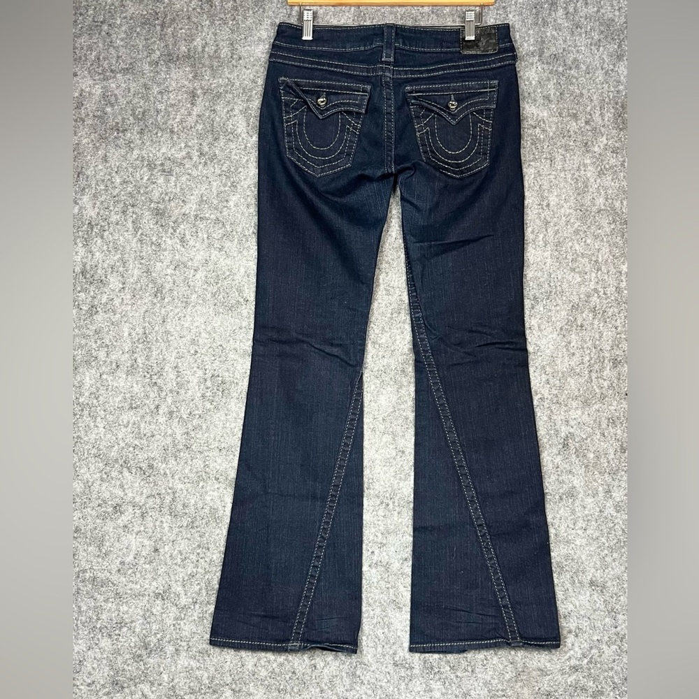 True Religion Jeans Women's Disco Joey  Size 29x33 Blue Jeans Denim Made In  USA